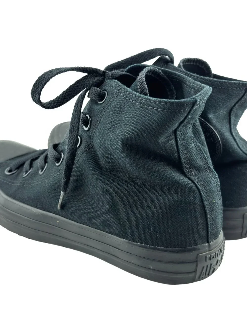 Converse Chuck Taylor All Star High Triple Black Sneakers Mens 5 Womens 7 - Picture 5 of 11